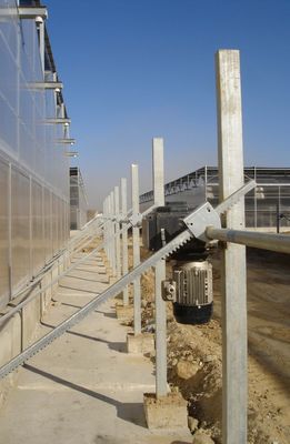 pinhão de aço contínuo da cremalheira e do pinhão da estufa da ventilação com rolamento da liga de cobre