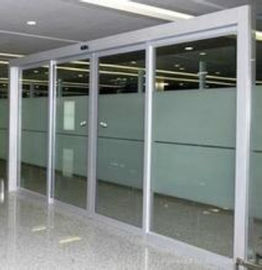 as portas deslizantes de vidro automáticas da segurança de 250KG 100W viajam de automóvel elétrico