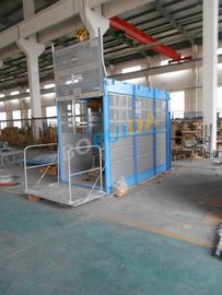 Gruas únicas/do dobro carro 1000kg da cremalheira e do pinhão para o material de construção