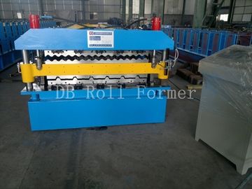5.5KW galvanizou o rolo da dupla camada da chapa de aço que forma a máquina para IBR e corrugada