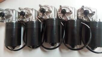 Worm o mini motor da engrenagem da escova 12VDC para a maquinaria 30W industrial da automatização