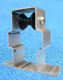 única roda plástica do suporte de alumínio do tubo da tela da casa, 3/4"/1"