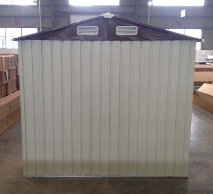 armazenamento do jardim do metal do vértice da casa pré-fabricada 10x12' derramado com porta deslizante