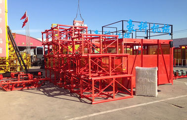 Poder do motor da grua do terreno de construção da série dos SS gaiola do dobro de 15 quilowatts