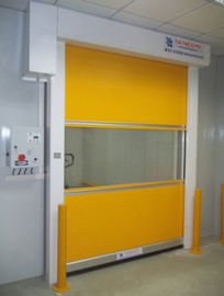 Porta deslizante industrial de alta velocidade, porta de segurança de linha de produção.